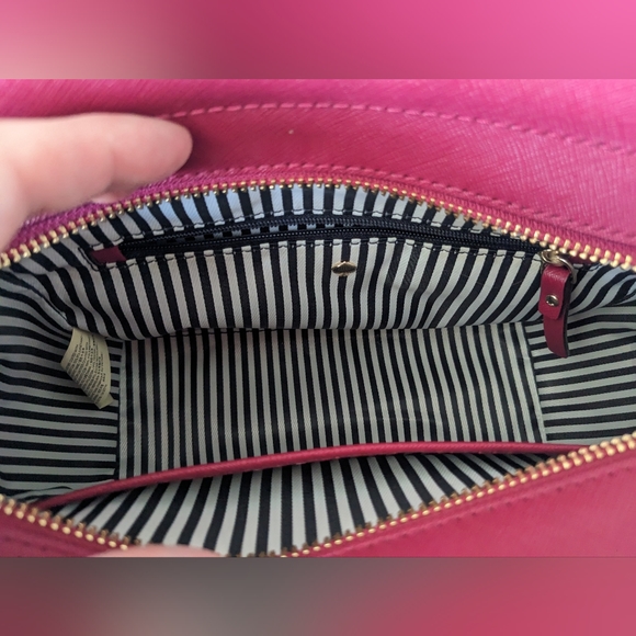 Kate Spade NWOT Cameron Street Cranberry Saffiano Leather Mini Satchel - Picture 5 of 9